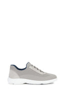 Geox Men's Gray Nebula Lace-Up Fabric Sneaker | Derimod Geox Men's Gray Nebula Lace-Up Fabric Sneaker | Derimod