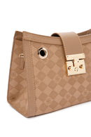 Women's Brown Long Strap Printed Shoulder Bag | Derimod Women's Brown Long Strap Printed Shoulder Bag | Derimod