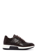 Erkek Kahverengi Bağcıklı Deri Sneaker | Derimod Erkek Kahverengi Bağcıklı Deri Sneaker | Derimod
