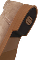 Male Beige Lace-Up Thick-Soled Suede Casual Shoes | Derimod Male Beige Lace-Up Thick-Soled Suede Casual Shoes | Derimod