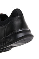 Erkek Siyah Bağcıklı Deri Casual Sneaker | Derimod Erkek Siyah Bağcıklı Deri Casual Sneaker | Derimod