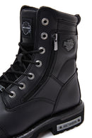 Harley Davidson Erkek Siyah Riddick Deri Postal Bot | Derimod Harley Davidson Erkek Siyah Riddick Deri Postal Bot | Derimod