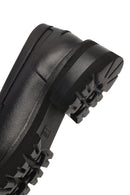 Woman Black Thick-Soled Leather Masculine Loafer | Derimod Woman Black Thick-Soled Leather Masculine Loafer | Derimod