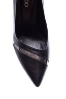Women's Transparent Detailed Leather Stiletto | Derimod Women's Transparent Detailed Leather Stiletto | Derimod