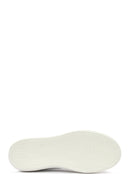 Men's White Lace-up Leather Sneaker | Derimod Men's White Lace-up Leather Sneaker | Derimod