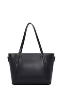 Woman Navy Long-Strap Classic Shoulder Bag | Derimod Woman Navy Long-Strap Classic Shoulder Bag | Derimod