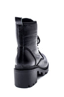 Women's Mid-Heel Leather Boots | Derimod Women's Mid-Heel Leather Boots | Derimod