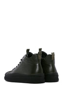 Erkek Haki Deri Bilekli Sneaker | Derimod Erkek Haki Deri Bilekli Sneaker | Derimod