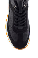 Erkek Deri Süet Detaylı Sneaker | Derimod Erkek Deri Süet Detaylı Sneaker | Derimod