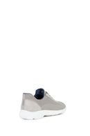Geox Men's Gray Nebula Lace-Up Fabric Sneaker | Derimod Geox Men's Gray Nebula Lace-Up Fabric Sneaker | Derimod