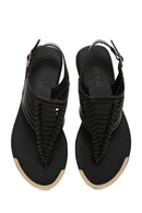 Women's Black Back Strap Flip Flop Sandals | Derimod Women's Black Back Strap Flip Flop Sandals | Derimod