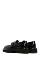 Erkek Siyah Tokalı Kalın Tabanlı Deri Casual Loafer | Derimod Erkek Siyah Tokalı Kalın Tabanlı Deri Casual Loafer | Derimod