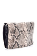 Women's Snakeskin Patterned Clutch Bag | Derimod Women's Snakeskin Patterned Clutch Bag | Derimod