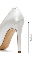 Women's White Leather Stiletto | Derimod Women's White Leather Stiletto | Derimod