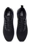 Kadın Siyah Kalın Tabanlı Kumaş Sneaker | Derimod Kadın Siyah Kalın Tabanlı Kumaş Sneaker | Derimod
