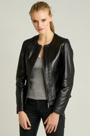 LUCY WOMEN'S LEATHER JACKET | Derimod LUCY WOMEN'S LEATHER JACKET | Derimod