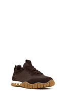 Women's Brown Lace-Up Leather Sneaker | Derimod Women's Brown Lace-Up Leather Sneaker | Derimod