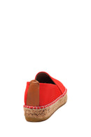 Women's Red Straw Sole Espadrille | Derimod Women's Red Straw Sole Espadrille | Derimod