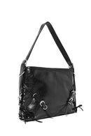 Women's Black Metal Detailed Shoulder Bag | Derimod Women's Black Metal Detailed Shoulder Bag | Derimod