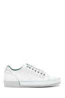 Men's White Leather Sneaker | Derimod Men's White Leather Sneaker | Derimod