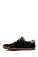 Erkek Siyah Nubuk Deri Sneaker | Derimod Erkek Siyah Nubuk Deri Sneaker | Derimod