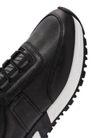 Men's Black Lace-up Leather Sneaker | Derimod Men's Black Lace-up Leather Sneaker | Derimod