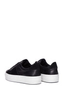 Kadın Siyah Deri Sneaker | Derimod Kadın Siyah Deri Sneaker | Derimod