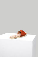 Orange Women's Suede Slippers | Derimod Orange Women's Suede Slippers | Derimod