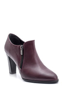Women's Zipper Heeled Bootie | Derimod Women's Zipper Heeled Bootie | Derimod