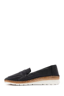 Women's Black Leather Comfort Loafer | Derimod Women's Black Leather Comfort Loafer | Derimod