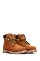 Caterpillar Men's Cinnamon Colorado Nubuck Leather Boots | Derimod Caterpillar Men's Cinnamon Colorado Nubuck Leather Boots | Derimod
