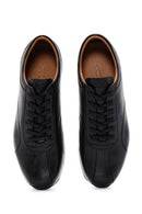 Men's Black Lace-Up Leather Casual Sneaker | Derimod Men's Black Lace-Up Leather Casual Sneaker | Derimod