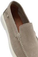 Erkek Bej Süet Deri Casual Loafer | Derimod Erkek Bej Süet Deri Casual Loafer | Derimod