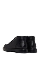 Male Black Lace-up Zip Closure Leather Casual Boots | Derimod Male Black Lace-up Zip Closure Leather Casual Boots | Derimod