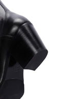 Women's Black Heeled Leather Chelsea Boots | Derimod Women's Black Heeled Leather Chelsea Boots | Derimod