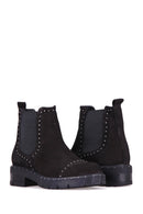 Studded Women's Suede Boots | Derimod Studded Women's Suede Boots | Derimod