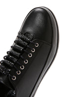 Kadın Siyah Deri Casual Sneaker | Derimod Kadın Siyah Deri Casual Sneaker | Derimod