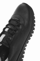 Women's Black Lace-Up Leather Sneaker | Derimod Women's Black Lace-Up Leather Sneaker | Derimod