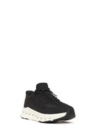 Kadın Siyah Bağcıklı Kalın Tabanlı Sneaker | Derimod Kadın Siyah Bağcıklı Kalın Tabanlı Sneaker | Derimod