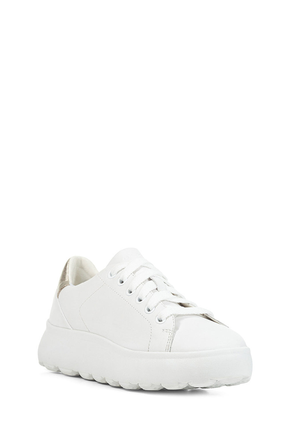 Geox Kadın Beyaz Spherica Ec4.1 Deri Bağcıklı Sneaker