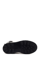 Women's Black Thick Soled Zippered Boots | Derimod Women's Black Thick Soled Zippered Boots | Derimod