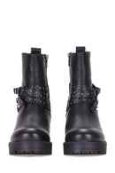 Buckle Women's Leather Boots | Derimod Buckle Women's Leather Boots | Derimod