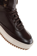 Men's Brown Thick-Sole Leather Sports Boots | Derimod Men's Brown Thick-Sole Leather Sports Boots | Derimod