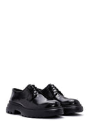 Men's Black Thick Soled Patent Leather Casual Shoes | Derimod Men's Black Thick Soled Patent Leather Casual Shoes | Derimod