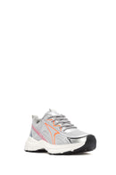 Women's Orange Chunky Sole Lace-Up Sneakers | Derimod Women's Orange Chunky Sole Lace-Up Sneakers | Derimod