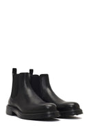 Men's Black Leather Casual Chelsea Boot | Derimod Men's Black Leather Casual Chelsea Boot | Derimod