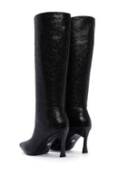 Women's Black Thin Heeled Boots | Derimod Women's Black Thin Heeled Boots | Derimod