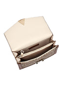 Woman Beige Long Strap Patterned Shoulder Bag | Derimod Woman Beige Long Strap Patterned Shoulder Bag | Derimod