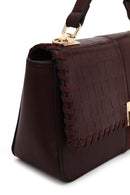 Woman Burgundy Long-Strap Shoulder Bag | Derimod Woman Burgundy Long-Strap Shoulder Bag | Derimod