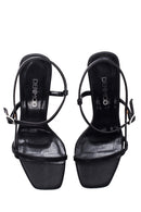 Women's Black Heeled Sandals | Derimod Women's Black Heeled Sandals | Derimod